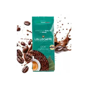1 Kg Lollocaffé Dek Espresso Decaffeinated Whole Coffee Beans Blend