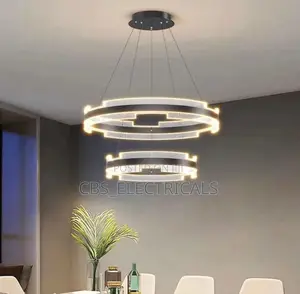 Modern 2-Tier Led Crystal Chandelier
