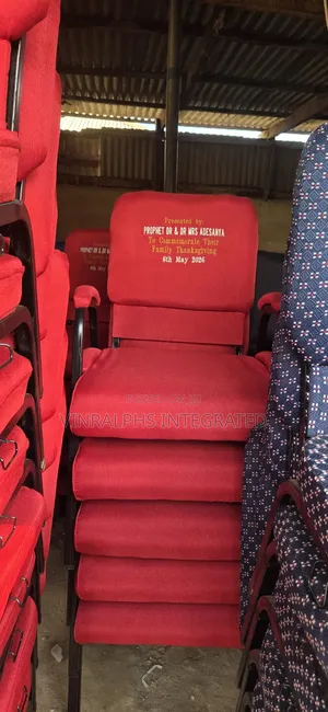 Customised Church Chair With Write Up.