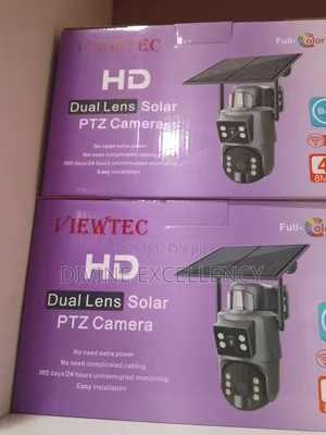 Ubox Double Lens Wifi Enable Solar CCTV Camera