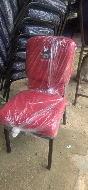 Customised Red Church Chairs With Logo