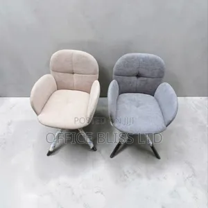 360 Rotating Fabric Dinning Chair( Gray Cream) Available