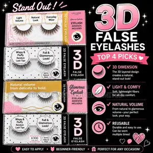 3d False Eyelashes – Natural Glamorous Look