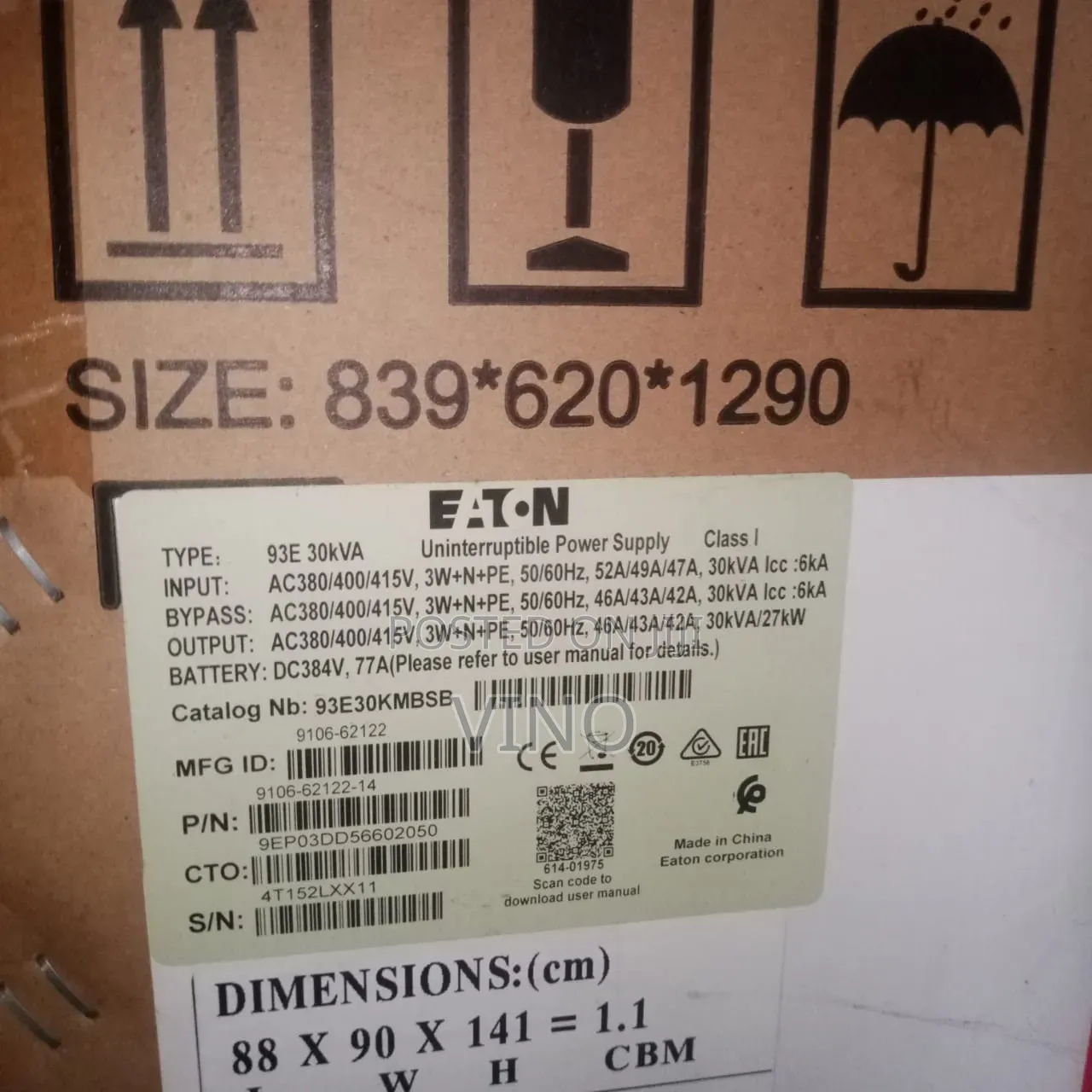 Eaton Ups 30kva Online Ups 93e