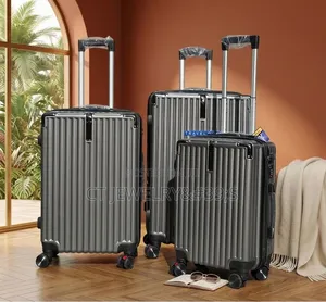 3in1 Hard Shell Luggage Gunmetal Grey, 360° Wheels,Travel Suitcase Set