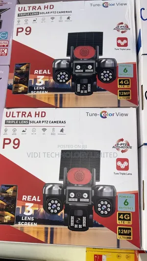 Solar Camera P9 Ultra Hd Triple Lens Solar PTZ Camera