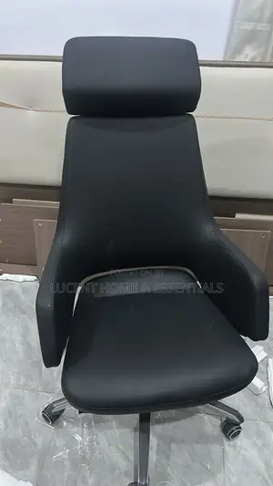 Premium High-Back Executive Office Chair Luxuryblack Leather Bosschair