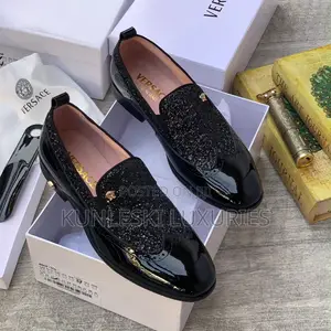 Original Versace Patent Leather Loafers Shoes in 3 Colors