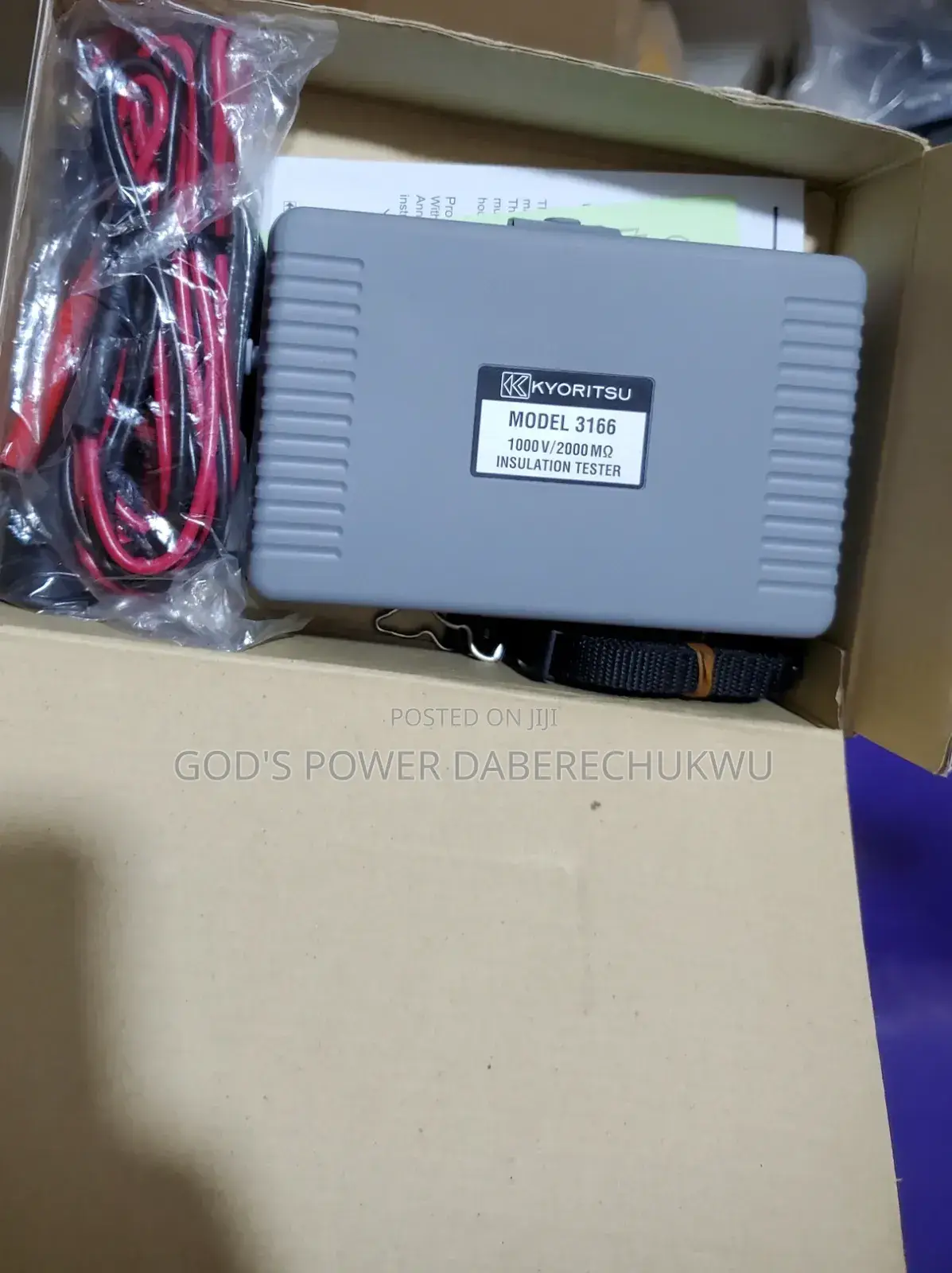 This Is a Kyoritsu Model 3166 Insulation Tester