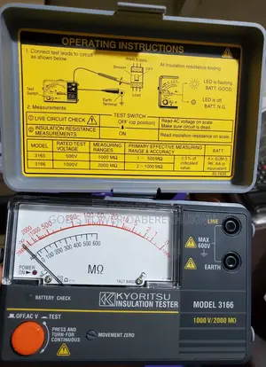 This Is a Kyoritsu Model 3166 Insulation Tester
