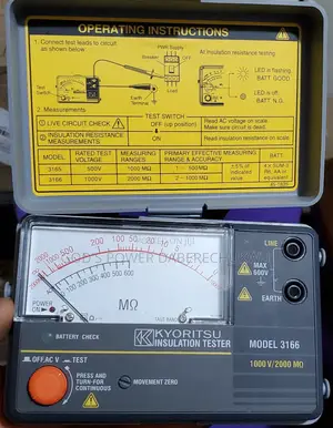 This Is a Kyoritsu Model 3166 Insulation Tester