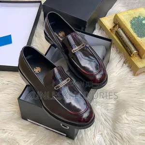 Original Roberto Cavalli Black Brown Patent Leather Shoes