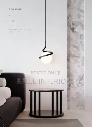 Gold Black Led Modern Design