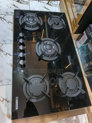 Bosch 90cm Built-in 5 Burners Gas Hob 2 Big Burners 3 Medium Burners