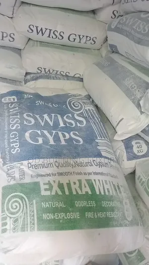 Swiss Gyps Gypsum Powder, A White Plaster Product 4 Decorative Use