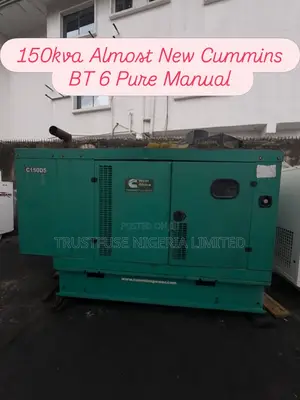 150 Kva Cummins Bt6 Pure Tokunbo Almost New Soundproof