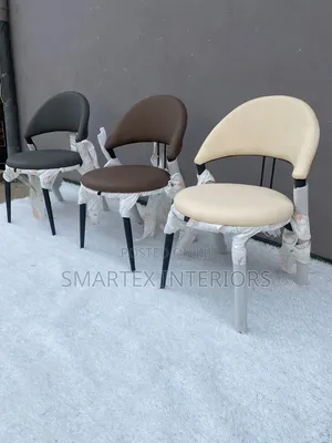 Best Quality Leather Iron Leg Dining Chair