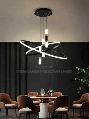 Modern Round Led Chandeliers for Living Room Dining Room Kitchen