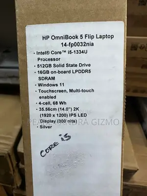 New Laptop HP OmniBook 5 Flip 16GB Intel Core i5 SSD 512GB