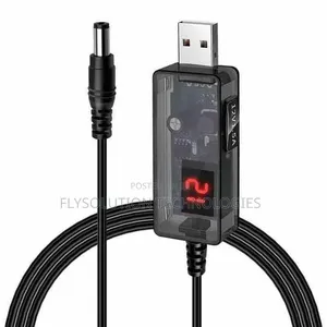 Power Bank Router Usb 5v to Dc 9v 12v Converter Cable for Fan, Wifi