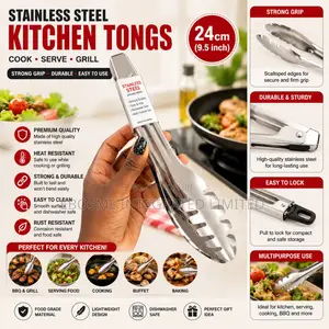 Stainless Steel Pasta Tong – Multipurpose Kitchen Serving Tong