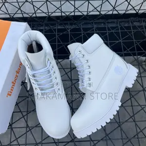 Original Timberland Prenium 6 Inch Booth Triple White