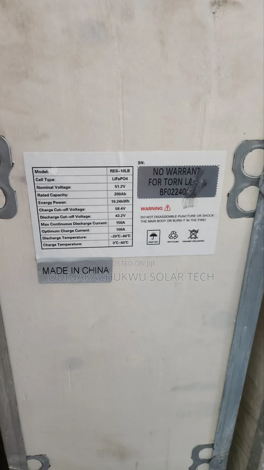 10kwh Hyper Lithium Battery