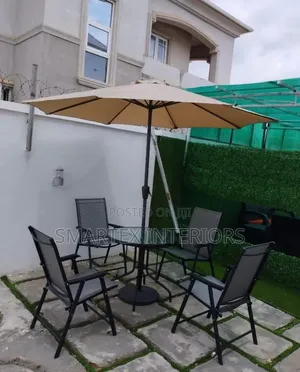 Imported Quality Garden Sun Umbrella Table With Chairs