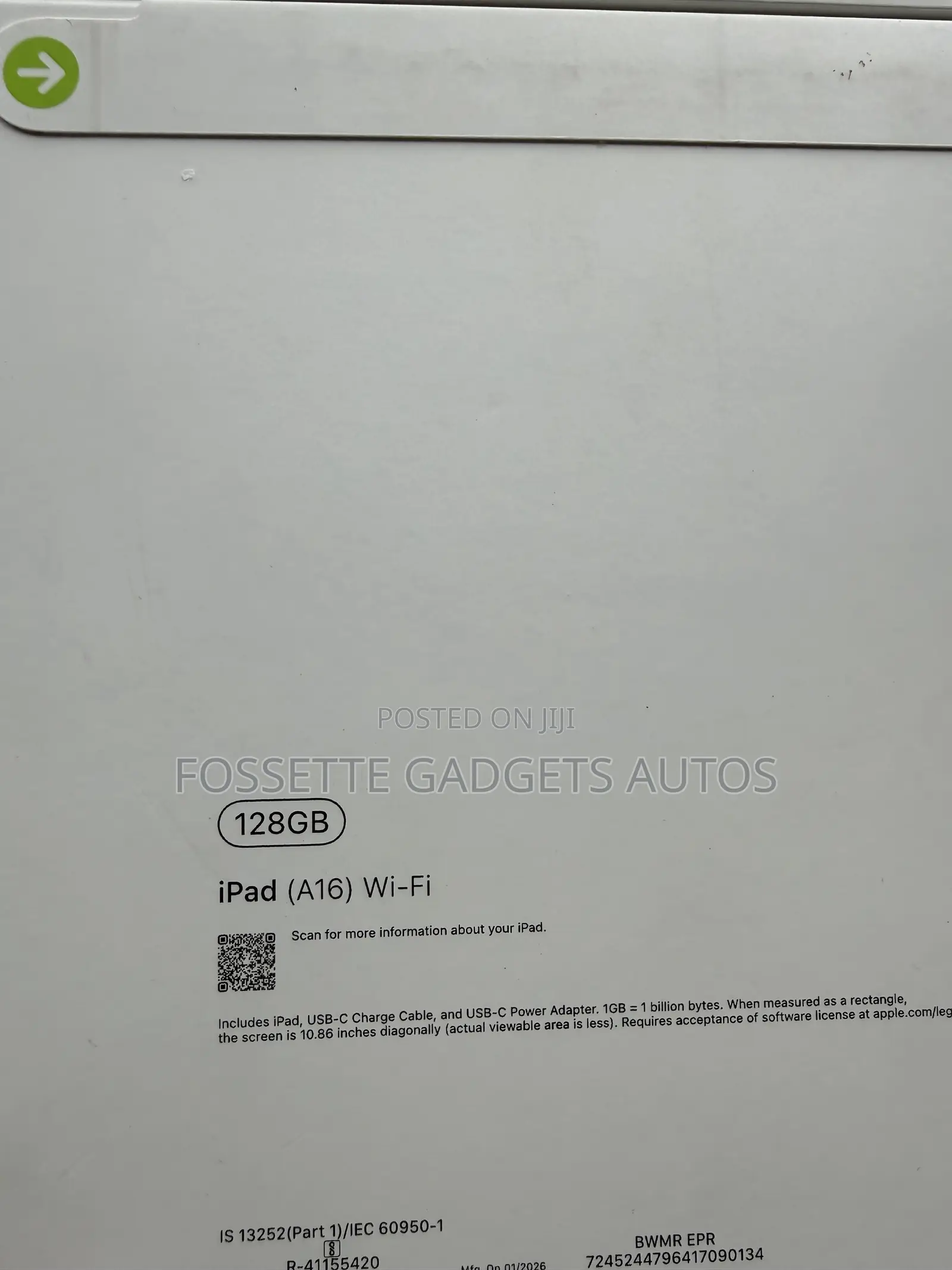 New Apple iPad (2025) 128 GB Pink