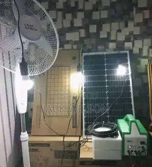 Solar Panel Rechargable Fan