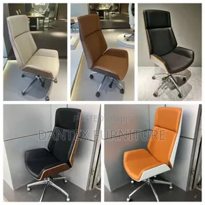 Executive Office Chair With Wood Back