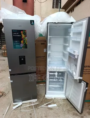 Original Hisense Bottom Freezer Top Fridge With Water Dispenser 350l