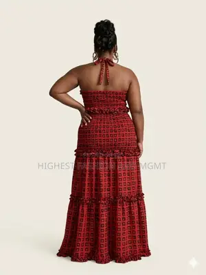 Backless Crop Top and Long Skirt - Style 944