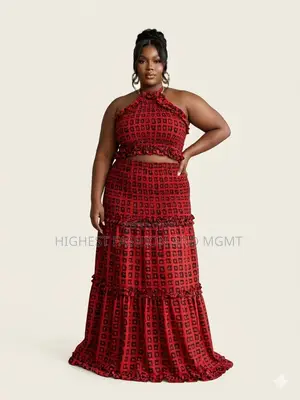 Backless Crop Top and Long Skirt - Style 944