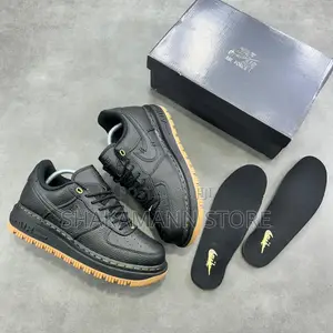 Original Luxury Air Force 1 Luxe Black and Green