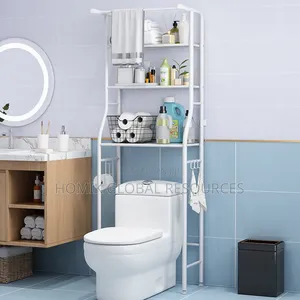 Multifunctional Toilet Seat/Bathroom Rack for Toiletries