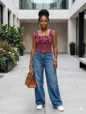 Ankara Top and Handkerchief Skirt - Style 603