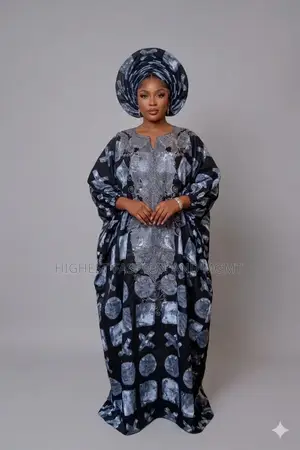 Rich Woman Gown and Scarf - Style 498