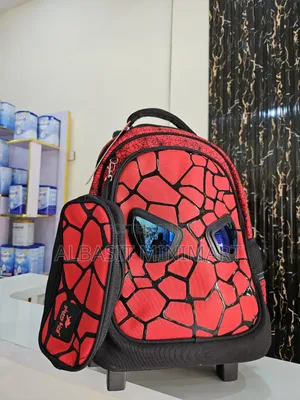 Glossy Bird Spider Man Trolley Backpack
