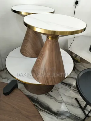 A Centre Table With Two Stools