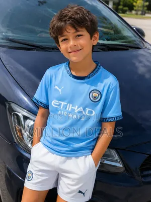 Kids 2 Pieces Club Jersey Clothes Ages 1 - 15yrs