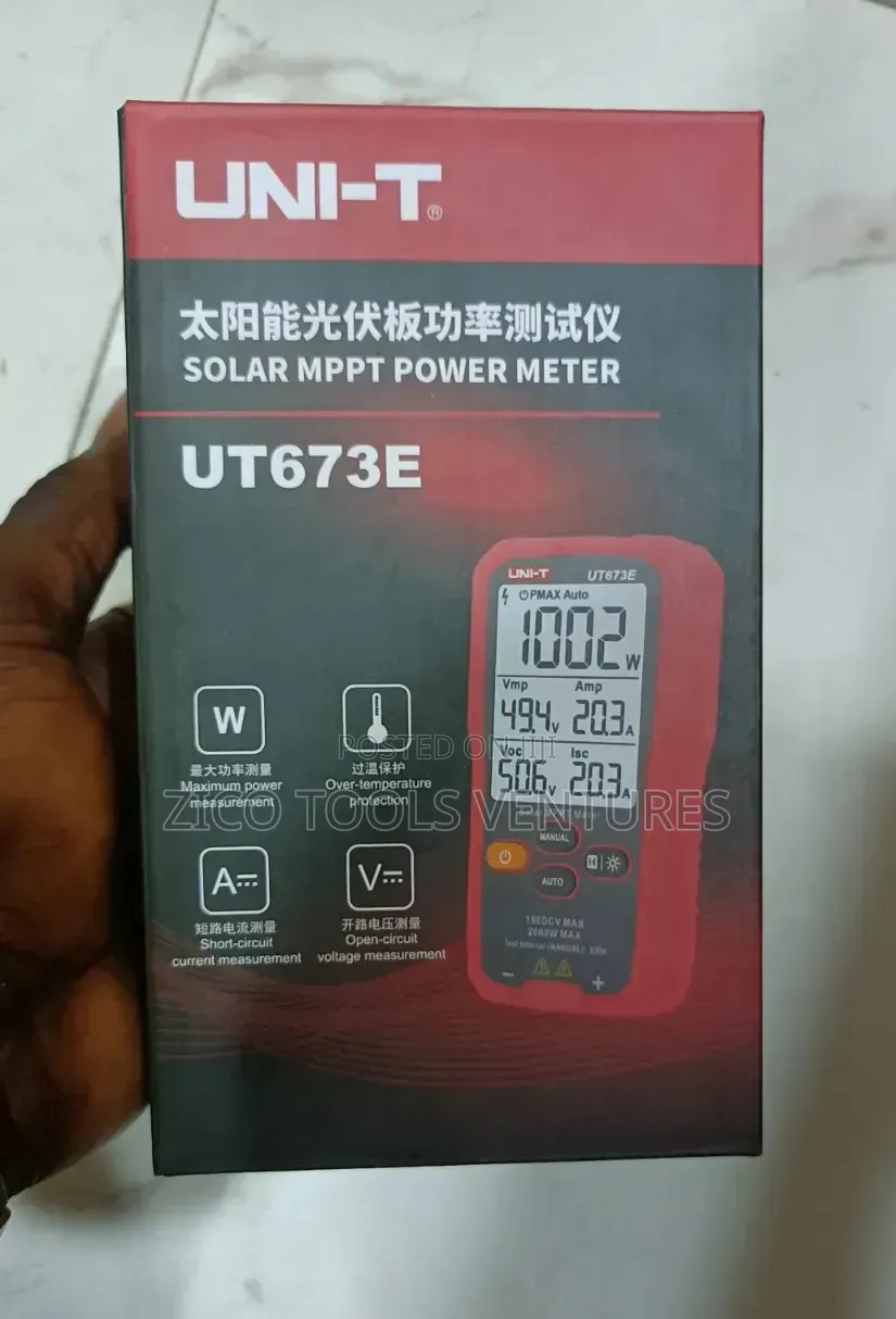 Uni-T Ut673e Solar MPPT Meter 2000w