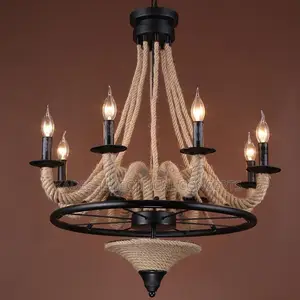 Vintage Industrial Style Chandelier Bar Clothing Store American Style