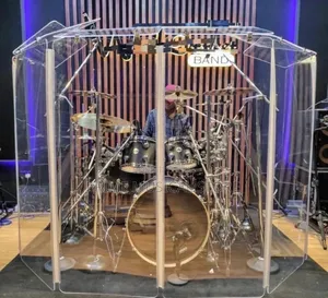 Acrylic Panel Drum Shield 7 Panels by 6 Feet Covered