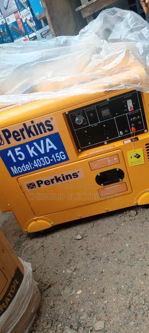 Original Perkins Soundproof Generator Diesel 100% Copper Coin 15 Kva