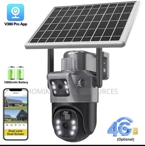 Solar 4g Enabled/64gb Dual Lens 360° Security Camera