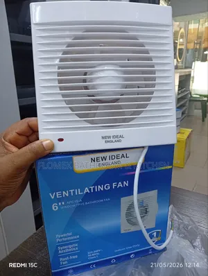 Newideal England 6" Bathroom Extractor Fan–Window/Wall Ventilating Fan