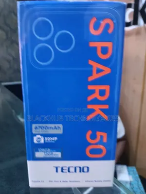 New Tecno Spark 50 128 GB Black