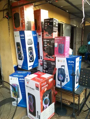 All Sizes of Rechargeable Party Speakers and Pas Available.