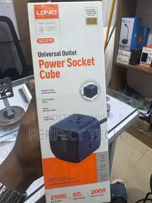 6 in 1 Power Socket Adapter Desktop Charger Sc3319